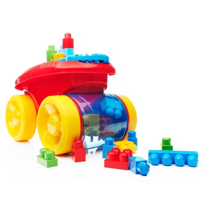 Тележка-каталка Mega Bloks Собираем кубики (CNG23)