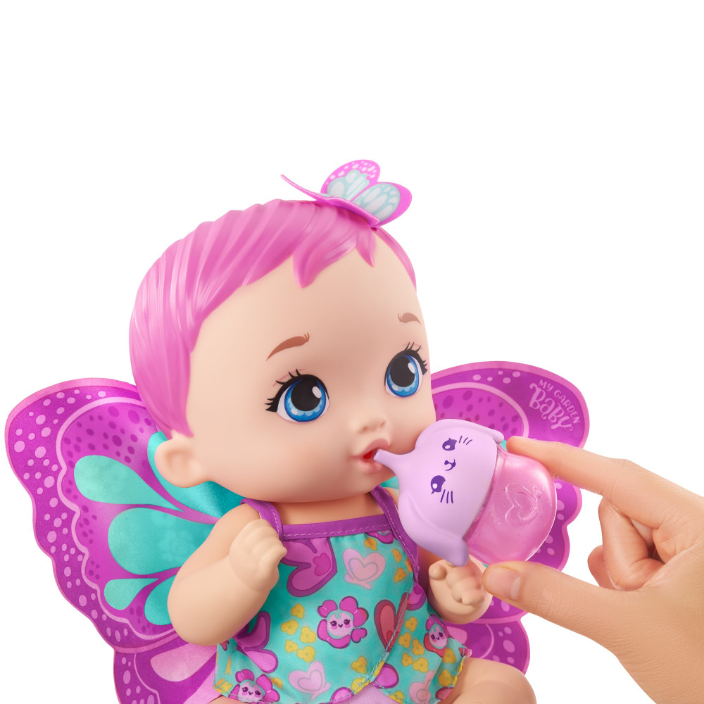 Пупс My Garden Baby Feed and change Розовые крылышки (GYP10)