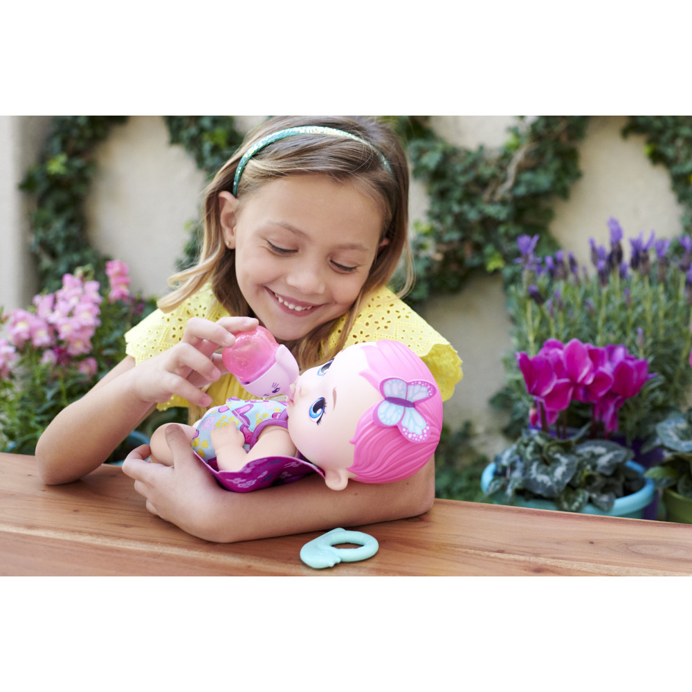 Пупс My Garden Baby Feed and change Розовые крылышки (GYP10)