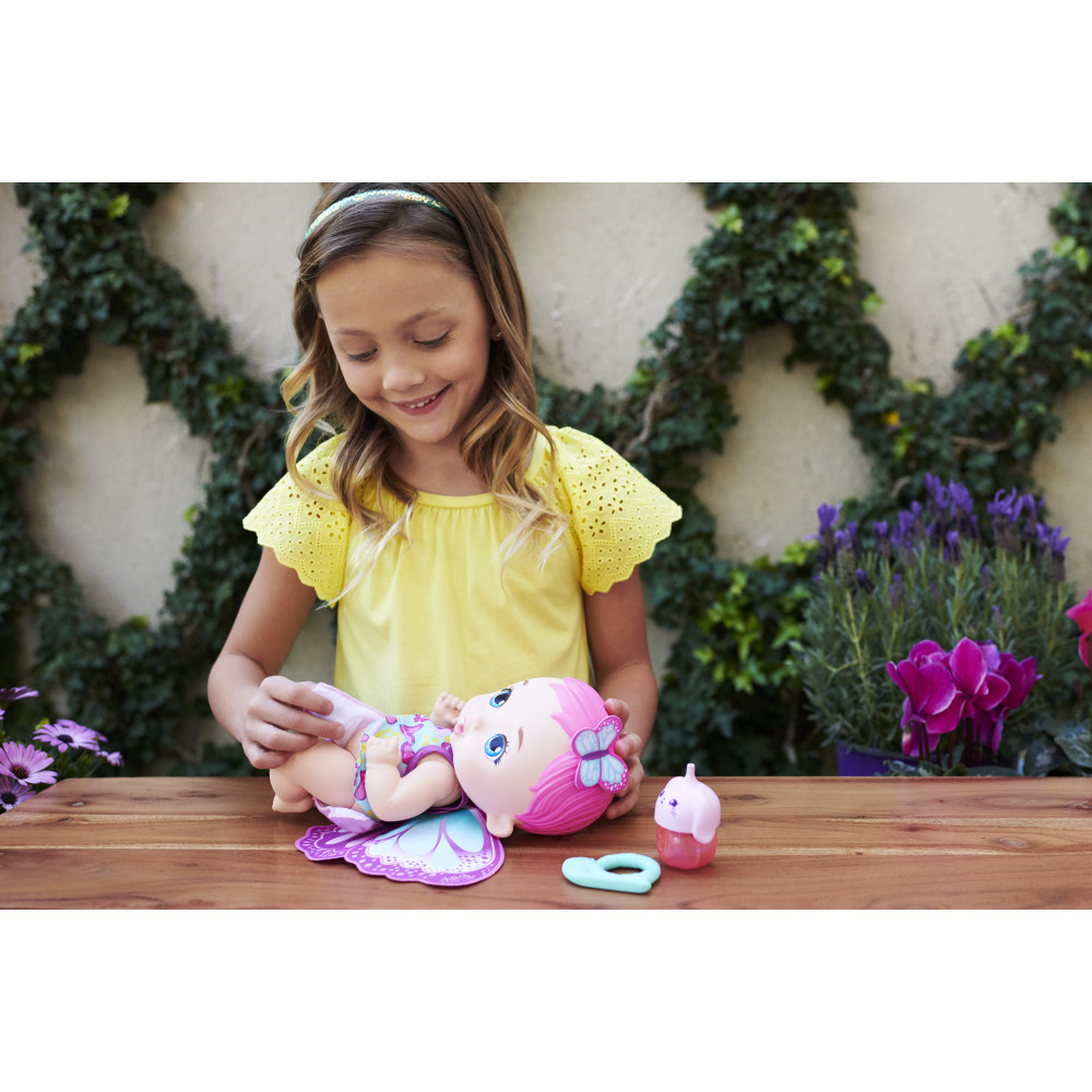 Пупс My Garden Baby Feed and change Розовые крылышки (GYP10)