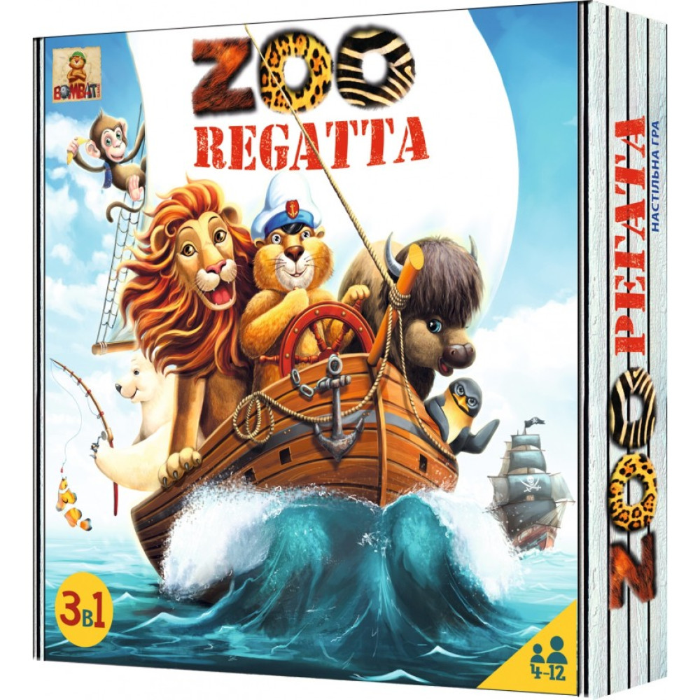 Настільна гра Bombat Game Зоо регата (4820172800019)