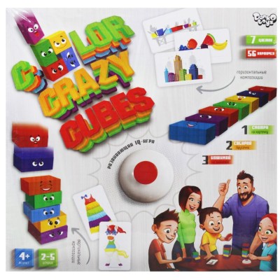 Настільна гра Danko Toys Color Crazy Cubes російська (09533)