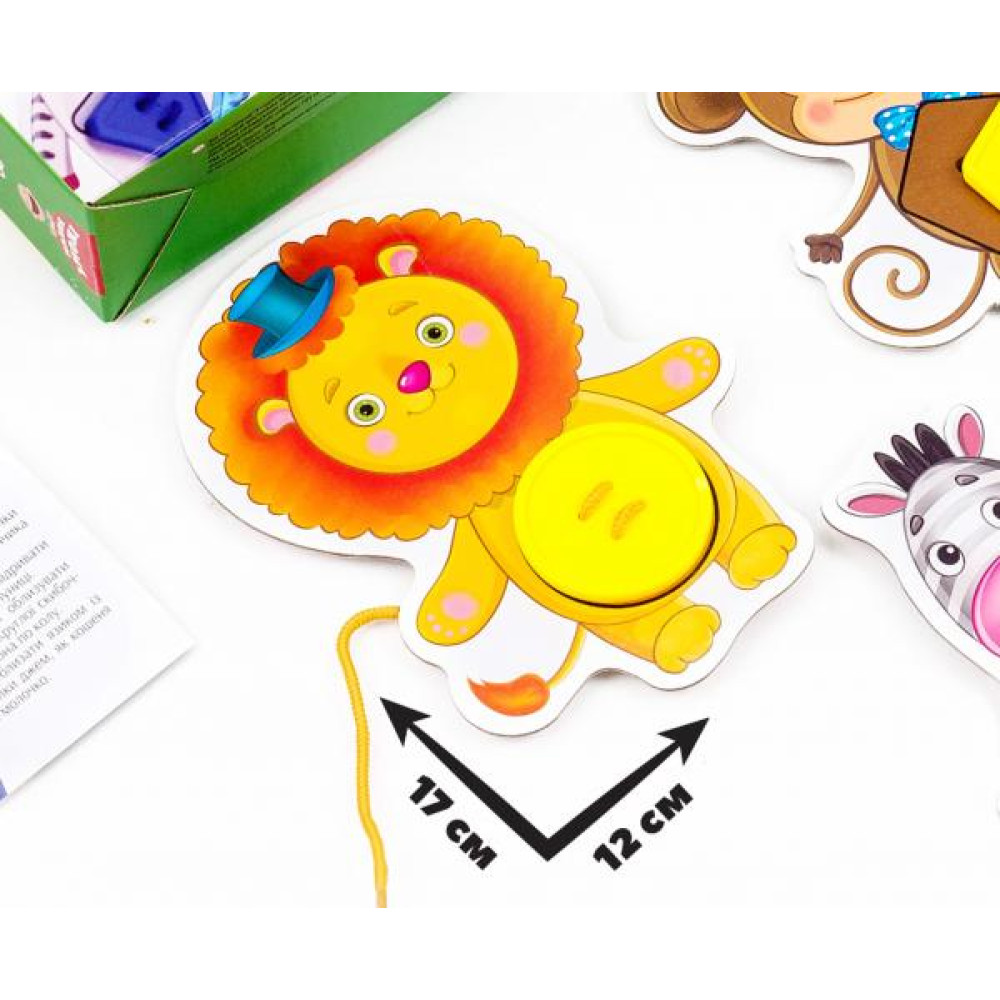 Настольная игра с пуговицами Vladi Toys Зверюшки русский (VT2905-11)