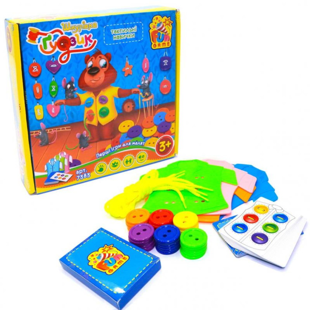 Настольная игра Fun Game Шнуровка и пуговка (7383)