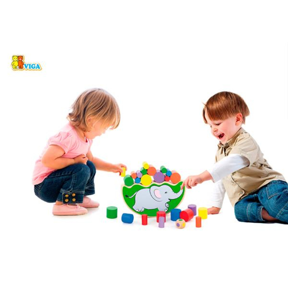Настольная игра Viga Toys Балансирующий слон (50390)