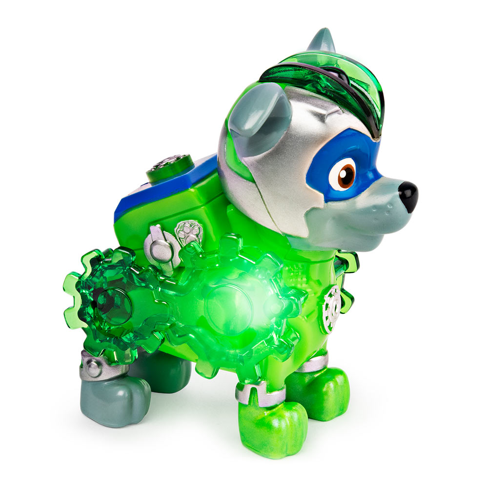 Коллекционная фигурка Paw Patrol Мегащенки Рокки механическая с подсветкой (SM16655/7926)