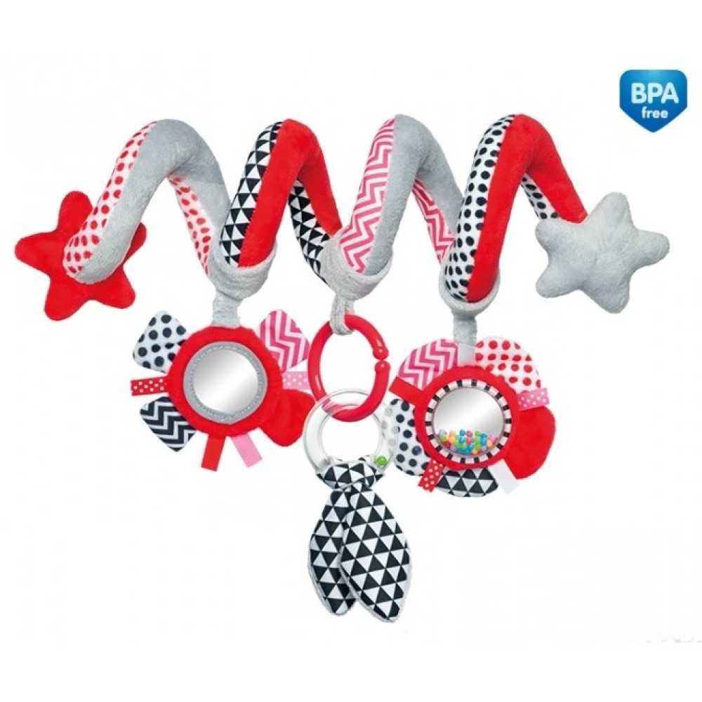 Подвесная игрушка Canpol Babies Zig Zag спираль (68/063 red)