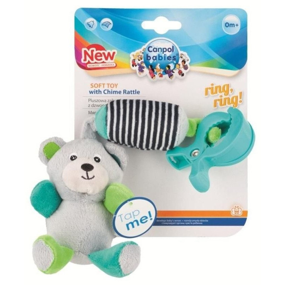 Підвісна плюшева іграшка з дзвіночком Canpol babies Bears (68/054 grey)