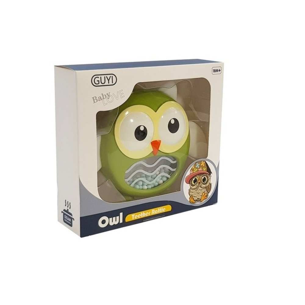 Брязкальце прорізувач Guyi Сова (G-A028)