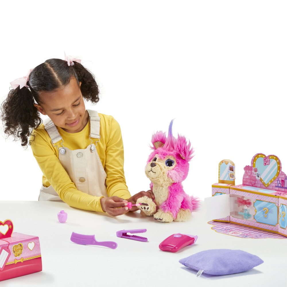 Мягкая игрушка Scruff a Luvs Няшка-потеряшка Груминг салон, розовый (30146)