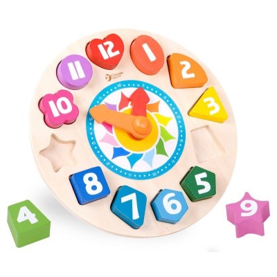 Дерев'яна іграшка Classic World Годинник сортер (3655)