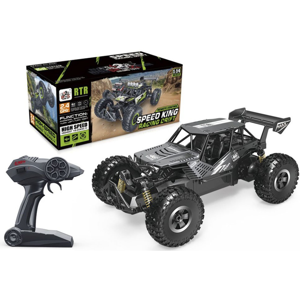 Автомобиль на радиоуправлении Off-Road Crawler Speed King Металлический Черный (SL-153MB)
