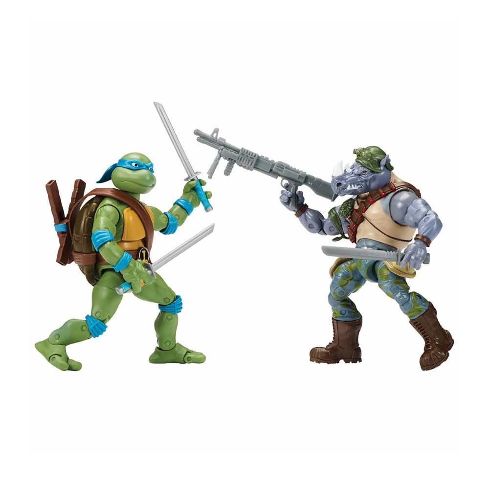 Набор фигурок Черепашки-ниндзя TMNT Леонардо против Рокстеди (81276)