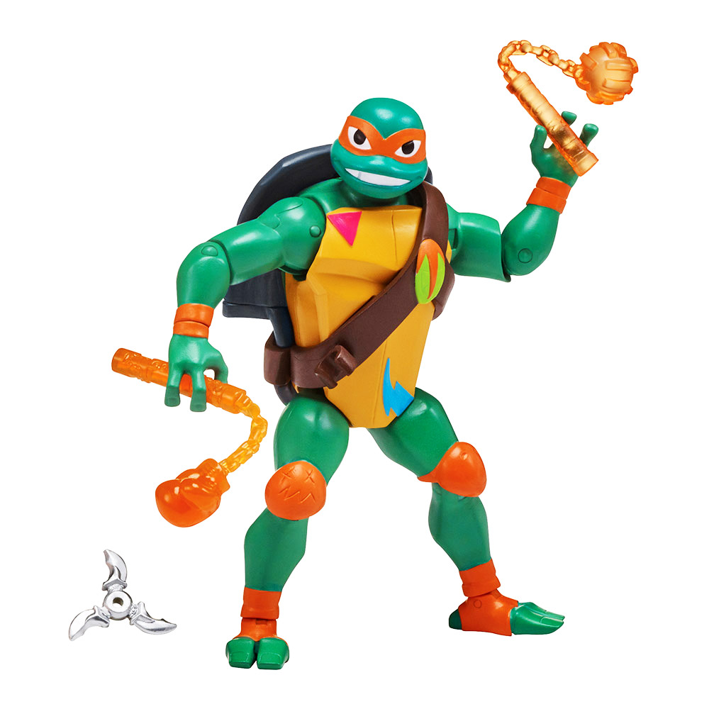 Фигурка TMNT Эволюция черепашек-ниндзя Микеланджело с боевым панцирем (80828)