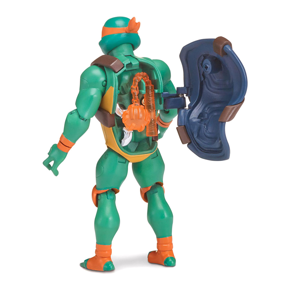 Фигурка TMNT Эволюция черепашек-ниндзя Микеланджело с боевым панцирем (80828)