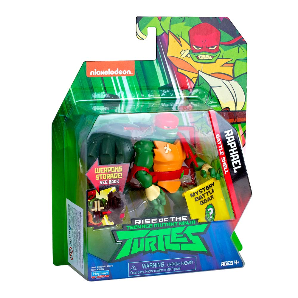 Фігурка TMNT Еволюція черепашок-ніндзя Рафаель з бойовим панцирем (80829)