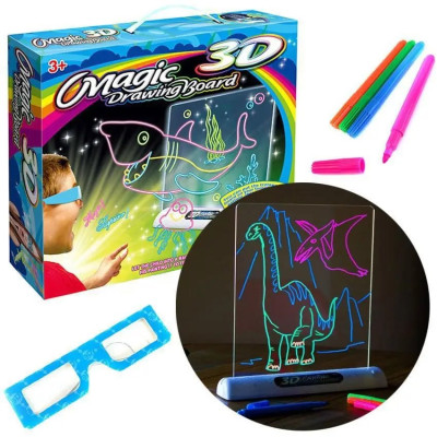 Магическая 3D Доска Magic Drawing Board для рисования (YM 381/382/383) Магическая 3D Доска Magic Drawing Board для рисования (YM 381/382/383)