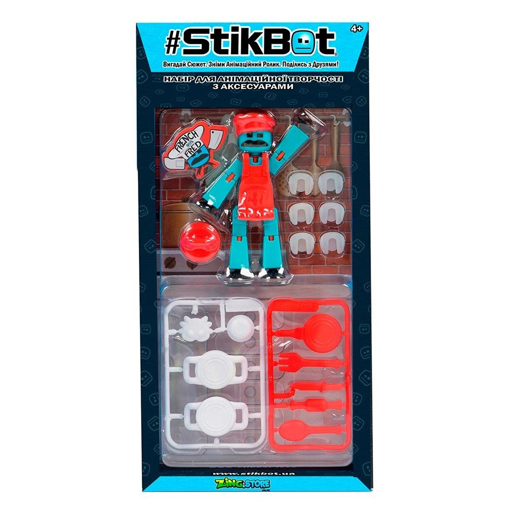 Фигурка для анимации Stikbot S4 Кулинарное шоу (TST4620C)