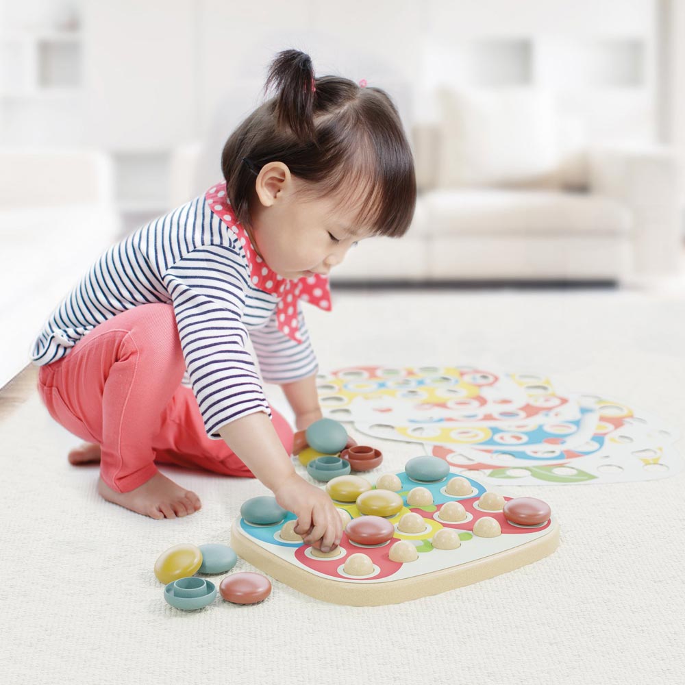 Игра мозаика Quercetti Play Bio Fantacolor baby 21 элемент (84405-Q)