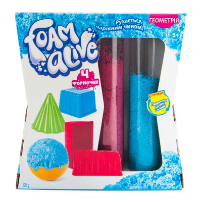 Воздушная пена для лепки Foam alive Геометрия с аксессуарами (5905) Воздушная пена для лепки Foam alive Геометрия с аксессуарами (5905)
