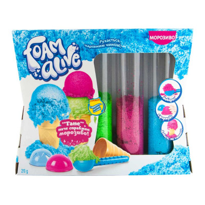 Воздушная пена для лепки Foam alive Мороженое с аксессуарами (5907)