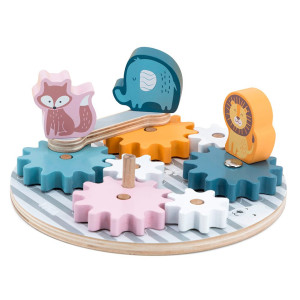 Игровой набор Viga Toys PolarB Шестеренки и животные (44006)