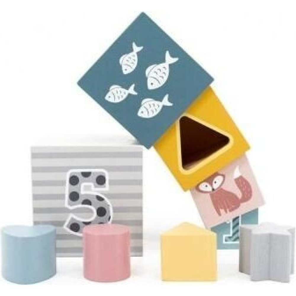 Игрушка Viga Toys Кубики PolarB Сортируем и складываем (44016)