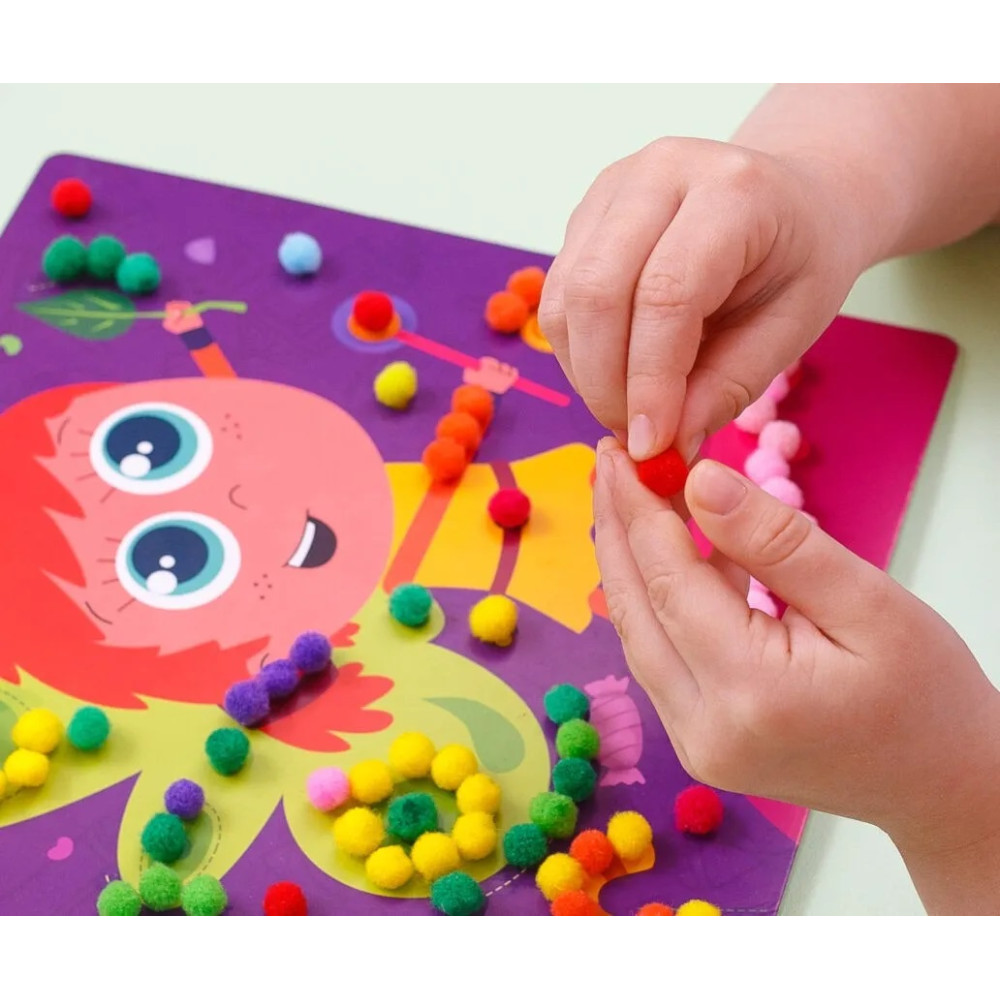 Набор для творчества Vladi Toys Rainbow pompoms Единорог (VT4433-05)