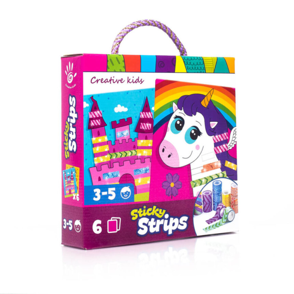 Набор для творчества Vladi Toys Sticky strips Единорог укр (VT4433-03)