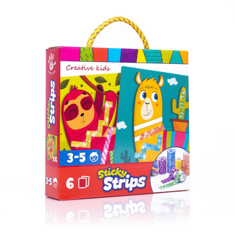 Набор для творчества Vladi Toys Sticky strips Лама укр (VT4433-04)