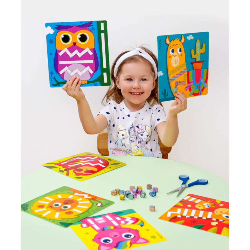 Набор для творчества Vladi Toys Sticky strips Лама укр (VT4433-04) Набор для творчества Vladi Toys Sticky strips Лама укр (VT4433-04)