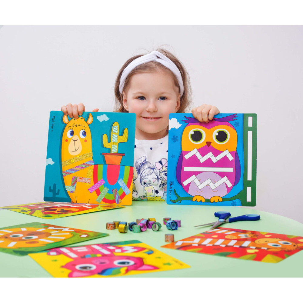 Набор для творчества Vladi Toys Sticky strips Лама укр (VT4433-04) Набор для творчества Vladi Toys Sticky strips Лама укр (VT4433-04)