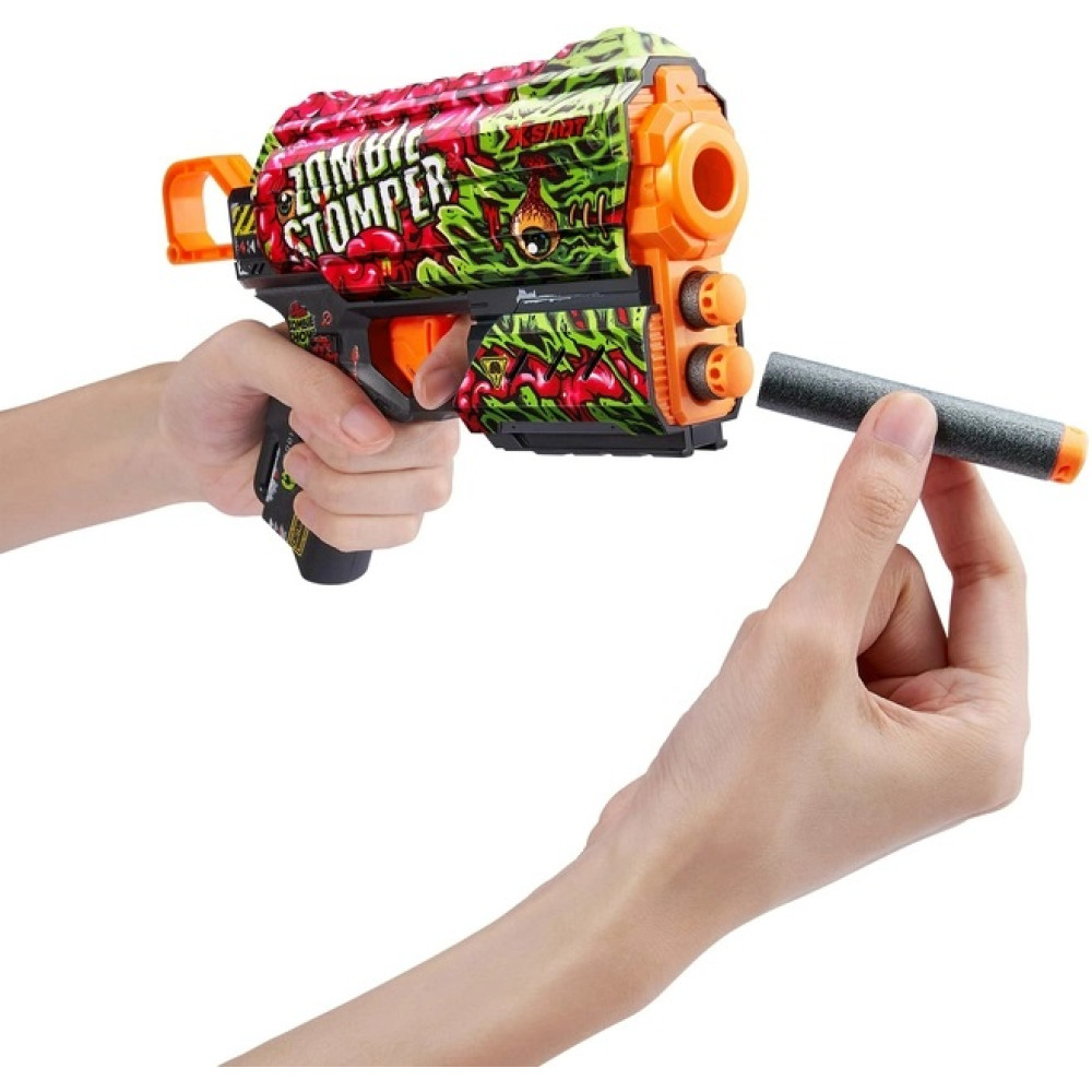Скорострільний бластер X-Shot Skins Flux Zombie Stomper 8 патронів (36516A)