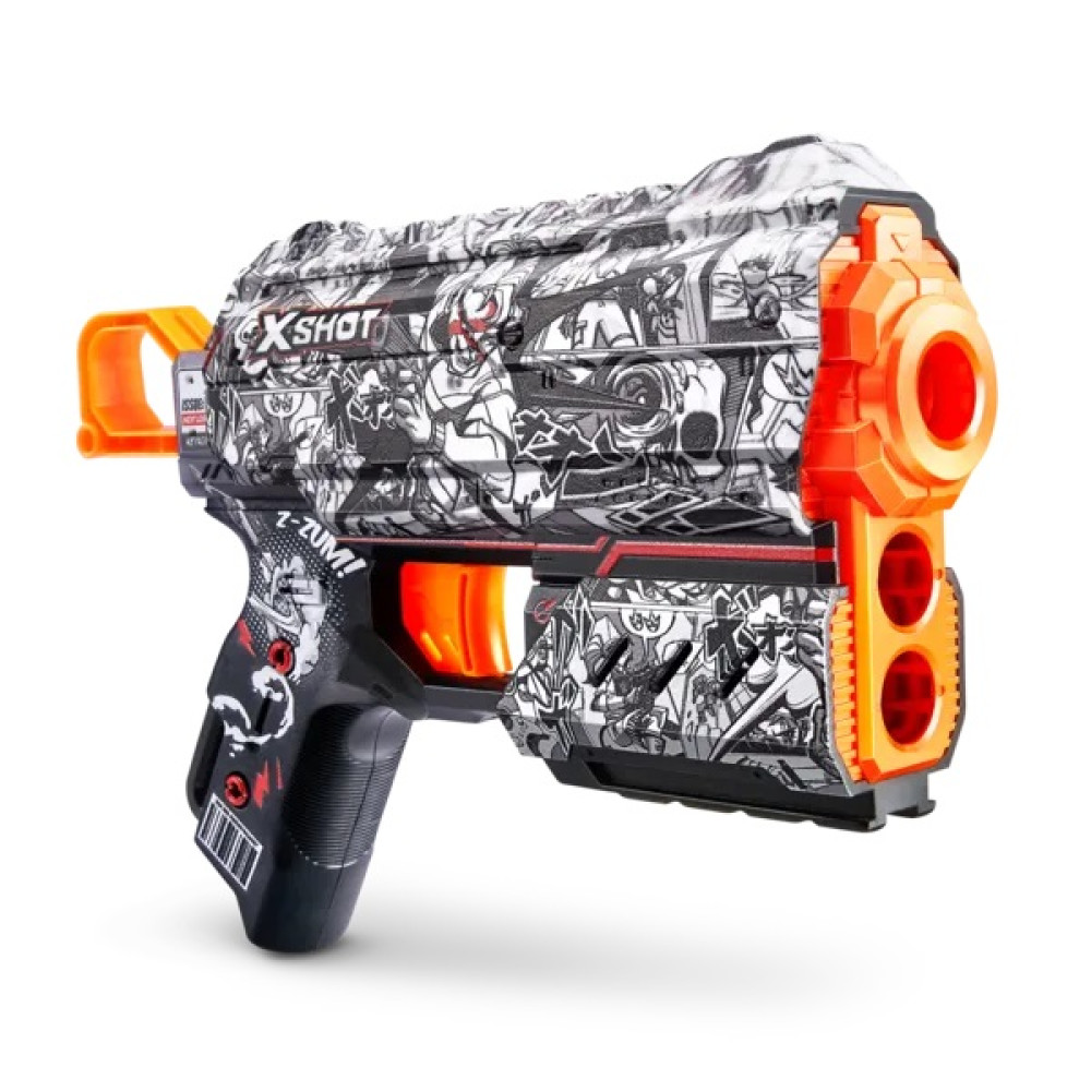 Скорострільний бластер X-Shot Skins Flux Illustrate 8 патронів (36516D)