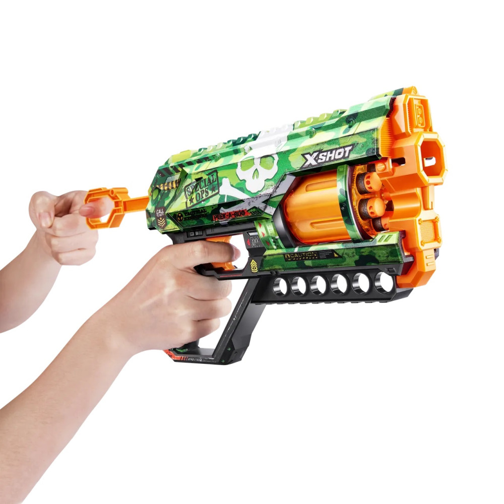Скорострільний бластер X-Shot Skins Griefer Camo 12 патронів (36561H)