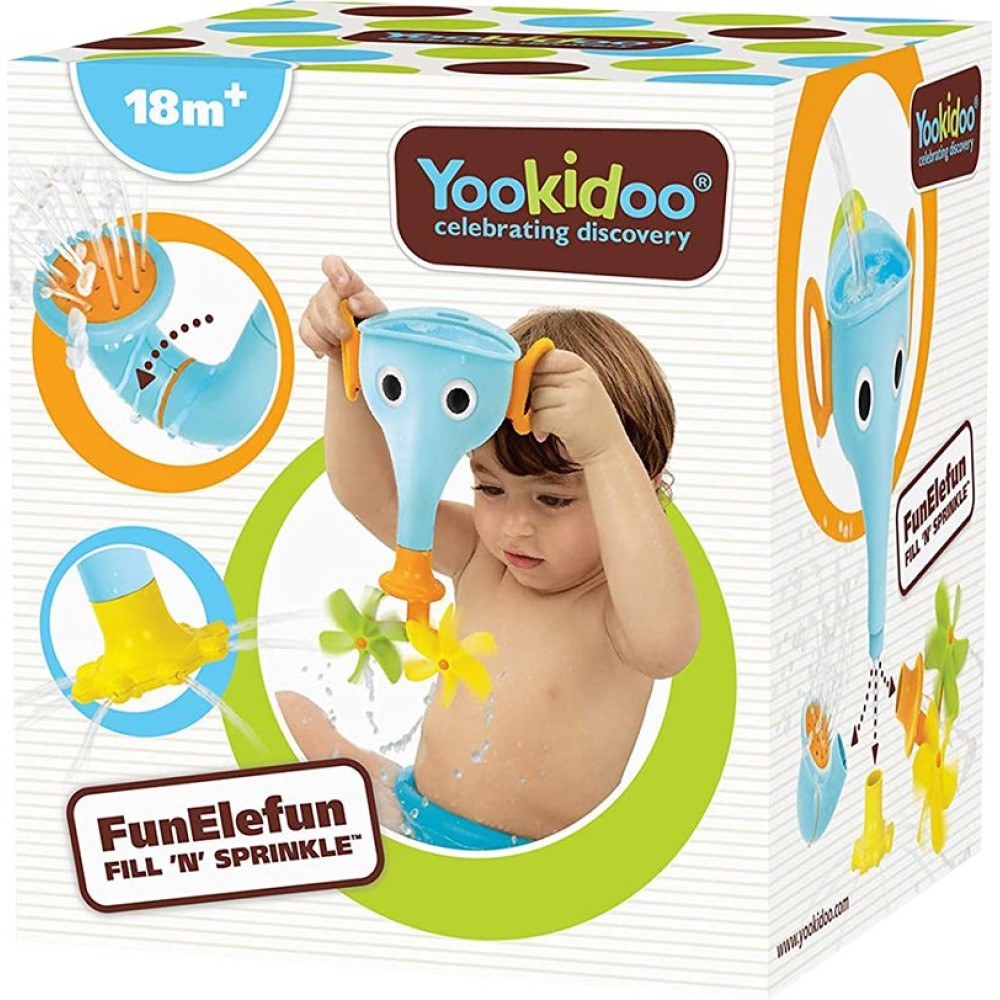 Игрушка для ванной Yookidoo Веселый слоник голубой (73539)