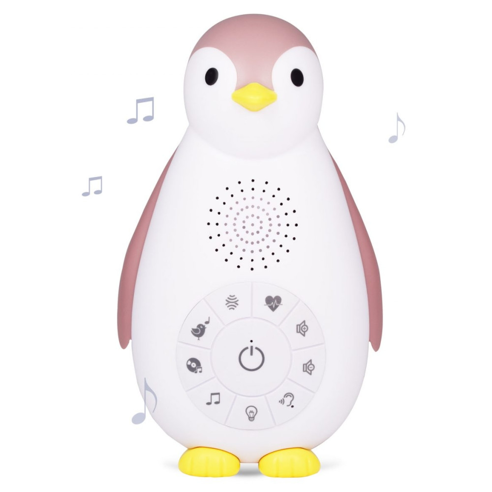 Ночник и музыкальный бокс Zazu Пингвинёнок Зои, розовый (ZA-ZOE-03)