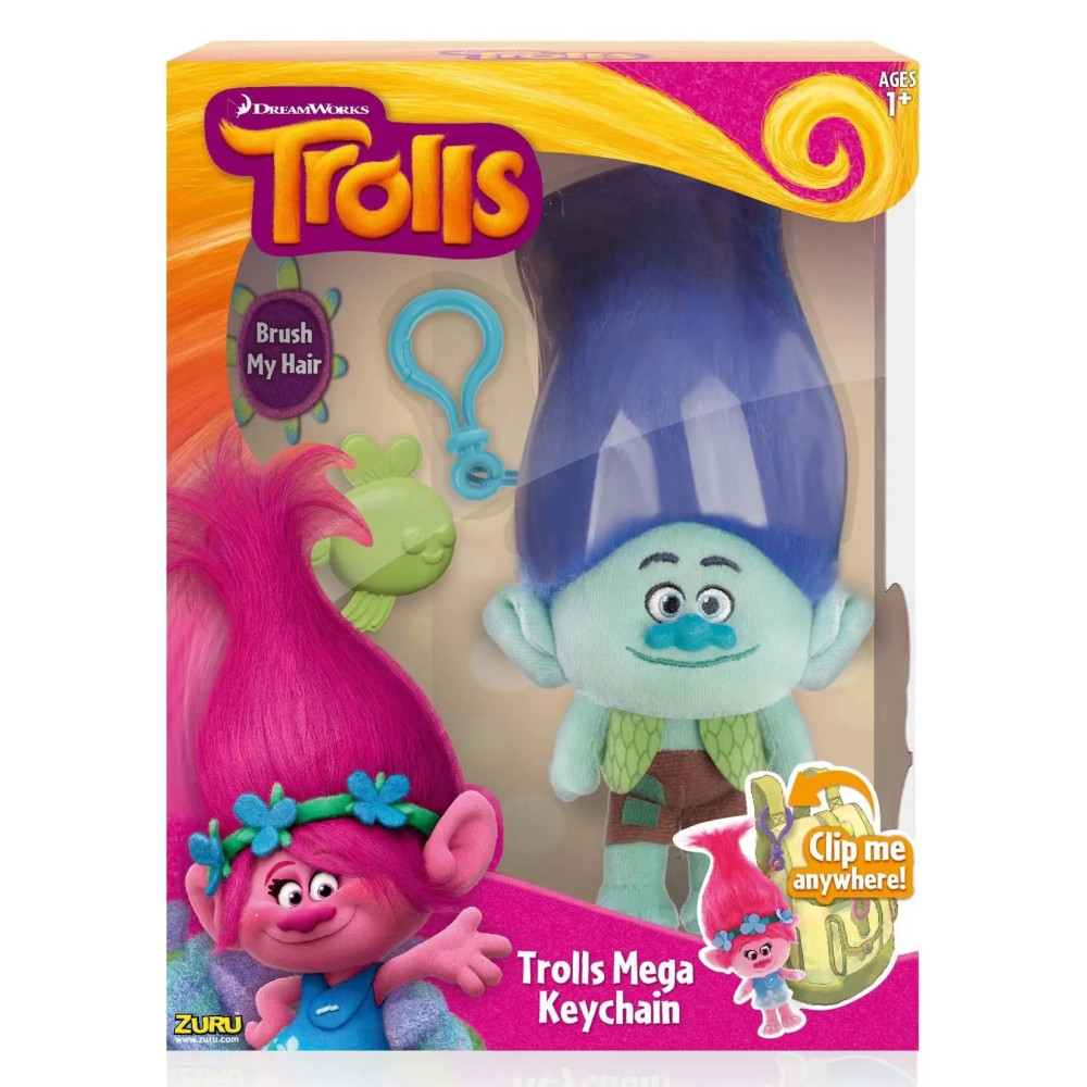 Мягкая игрушка с клипсой Trolls True Color Branch 22 см (6202B) Мягкая игрушка с клипсой Trolls True Color Branch 22 см (6202B)