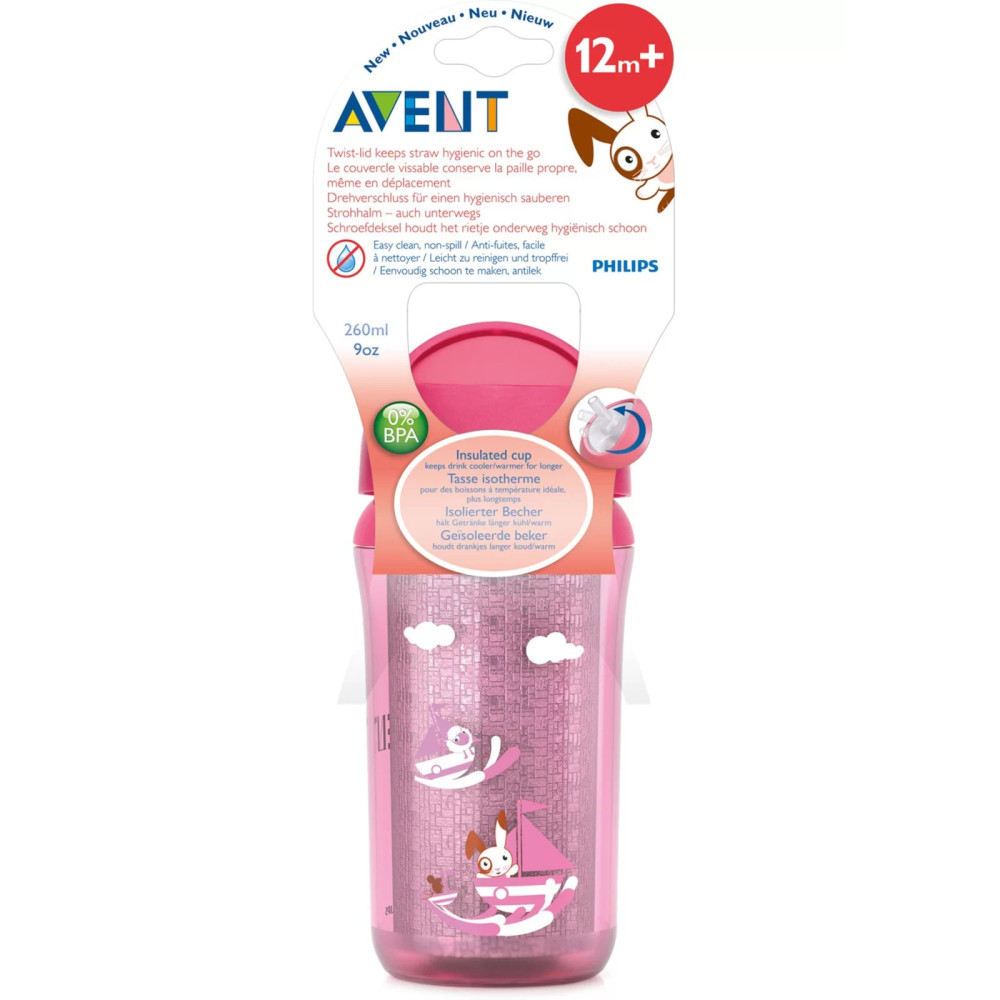 Термочашка із трубочкою Philips Avent 260 мл. (SCF766/00)