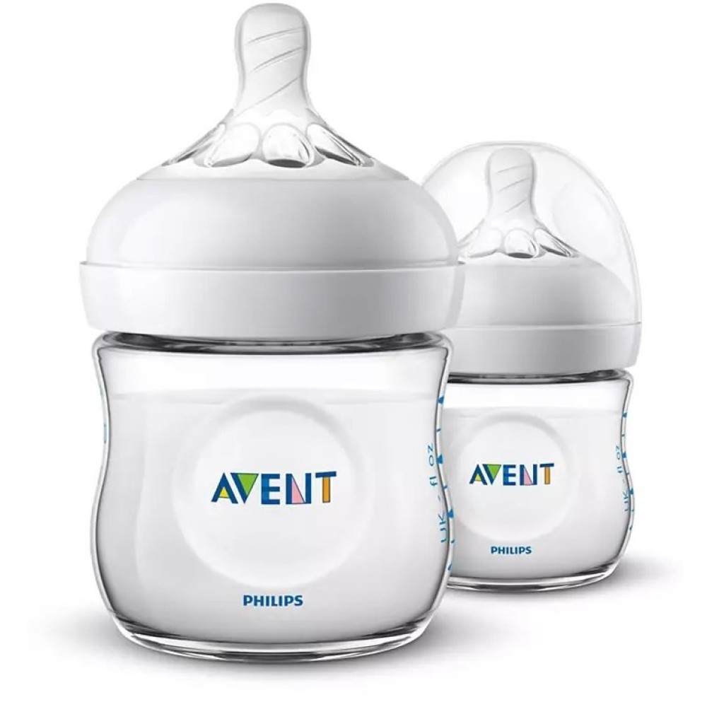 Бутылочка для кормления Philips Avent Natural 125 мл. 2 шт. (SCF030/27) Бутылочка для кормления Philips Avent Natural 125 мл. 2 шт. (SCF030/27)