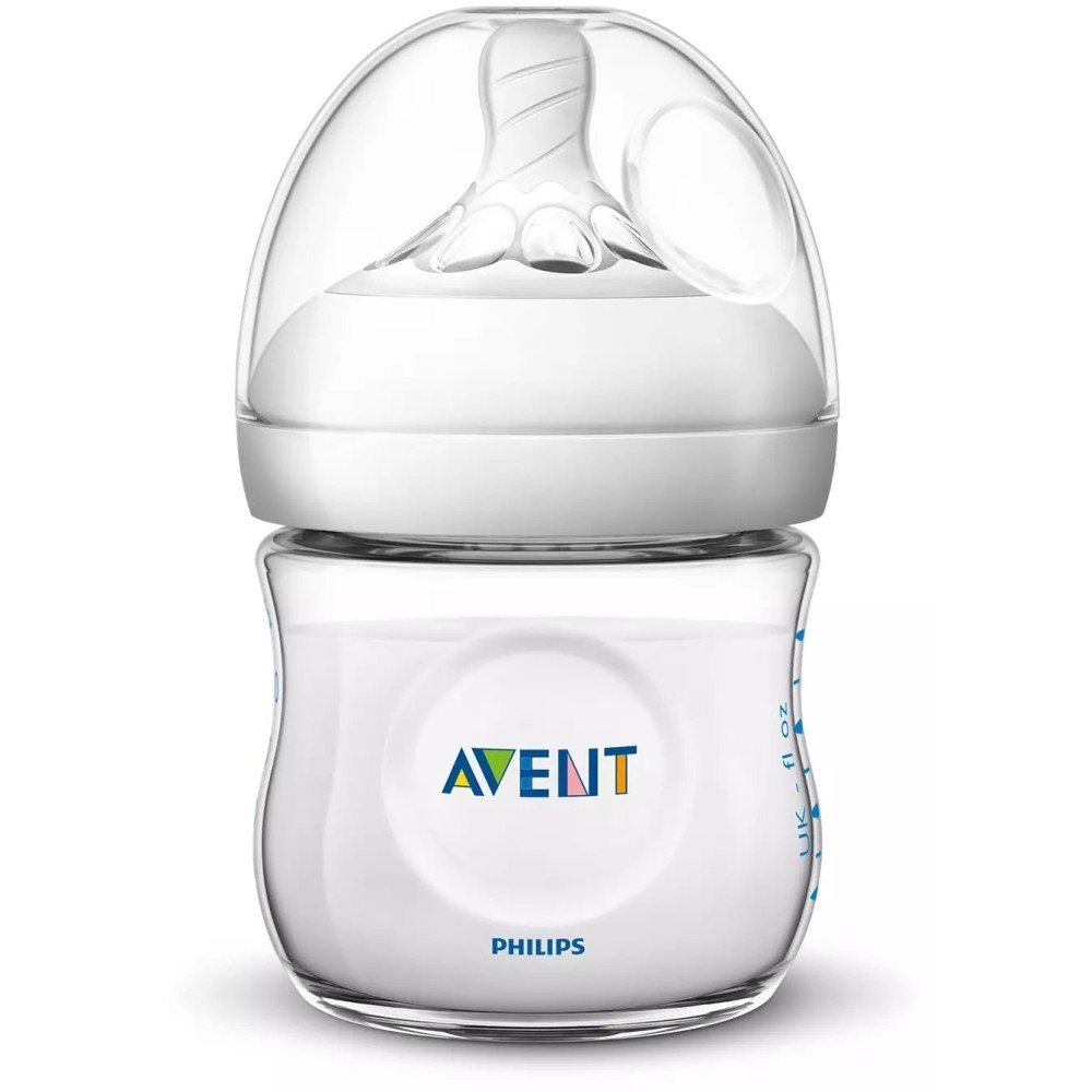 Бутылочка для кормления Philips Avent Natural 125 мл. 2 шт. (SCF030/27) Бутылочка для кормления Philips Avent Natural 125 мл. 2 шт. (SCF030/27)