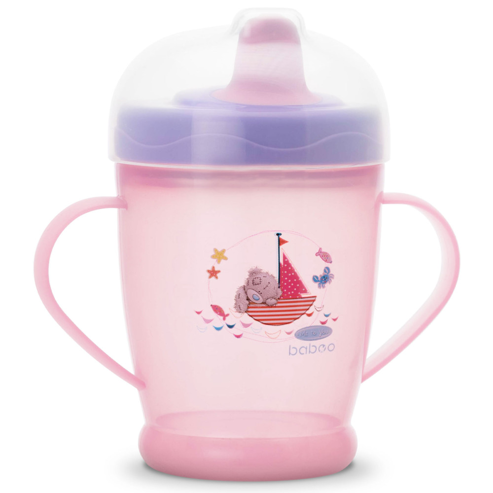 Поильник непроливайка Baboo Me To You 250 мл розовый
