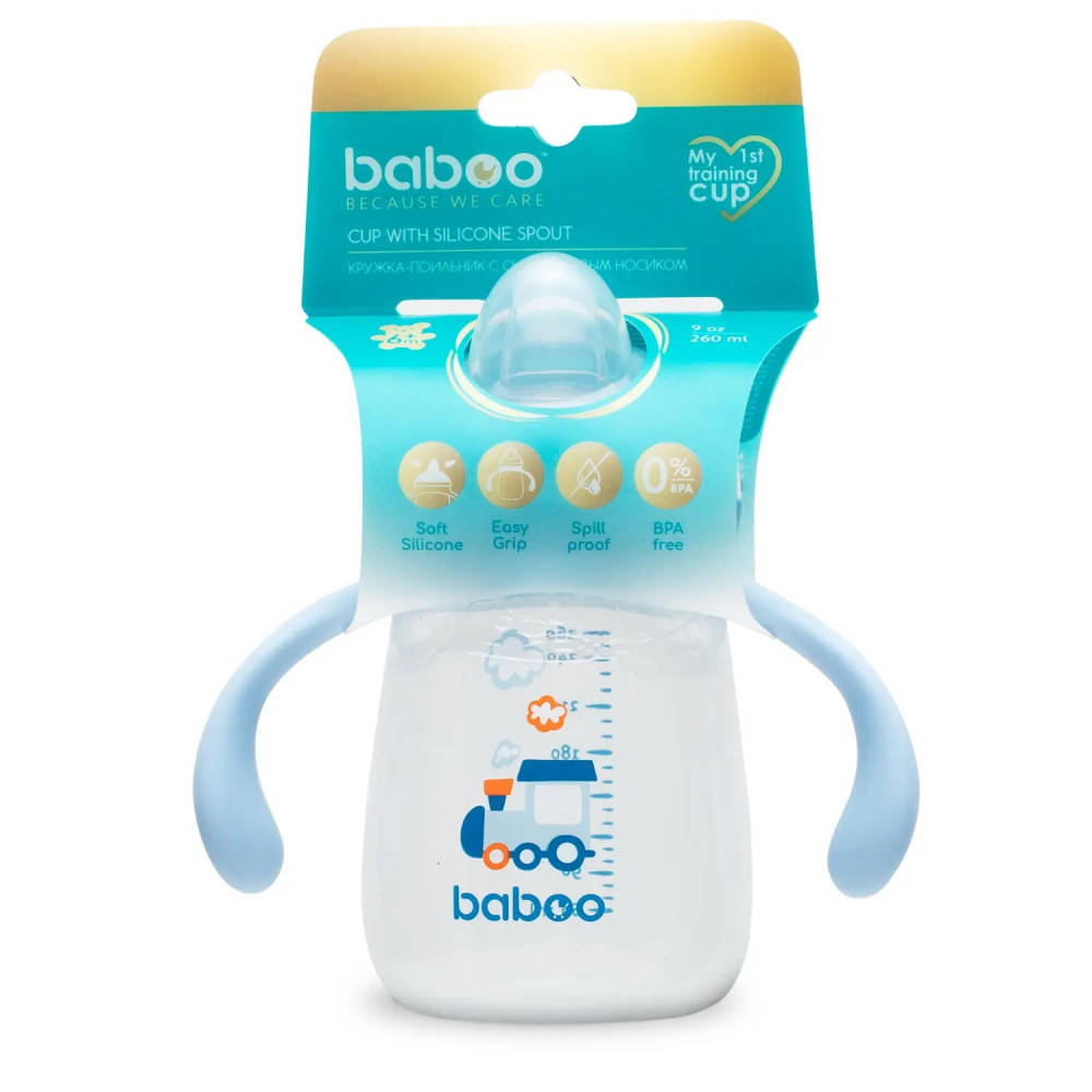 Поїльник непроливайка Baboo Transport з силіконовим носиком, 260 мл