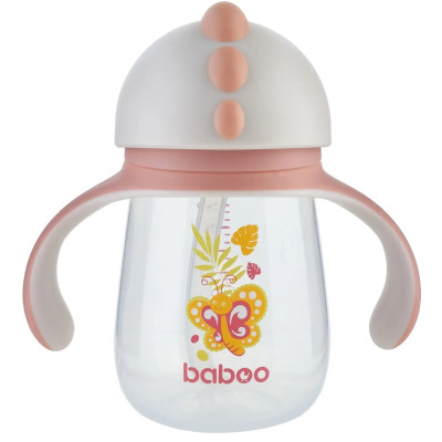 Поильник непроливайка с трубочкой Baboo Butterfly 260 мл
