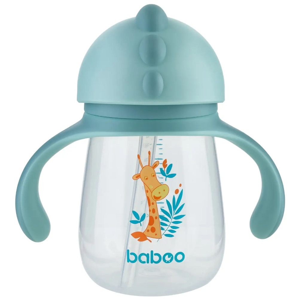 Поильник непроливайка с трубочкой Baboo Safari 260 мл