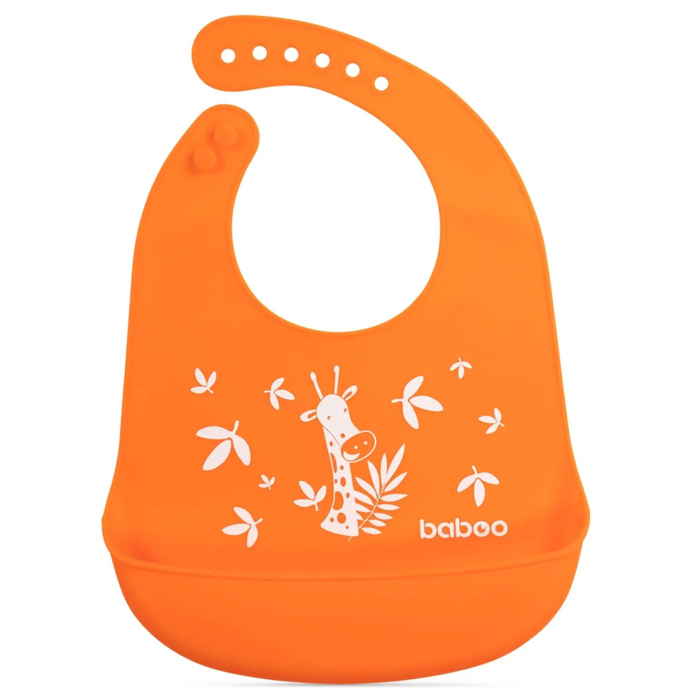 Слинявчик силіконовий Baboo помаранчевий