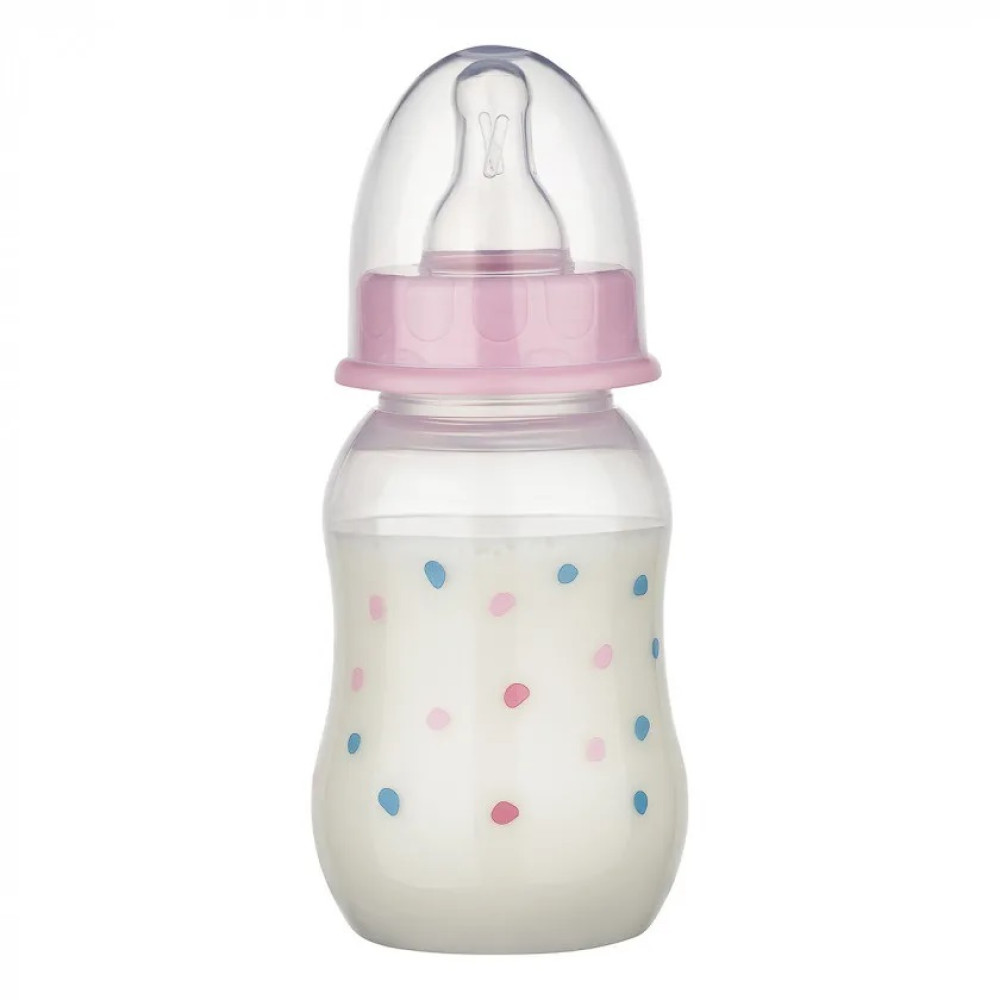 Бутылочка Baby-Nova Pink Капельки 130 мл (45010-1)
