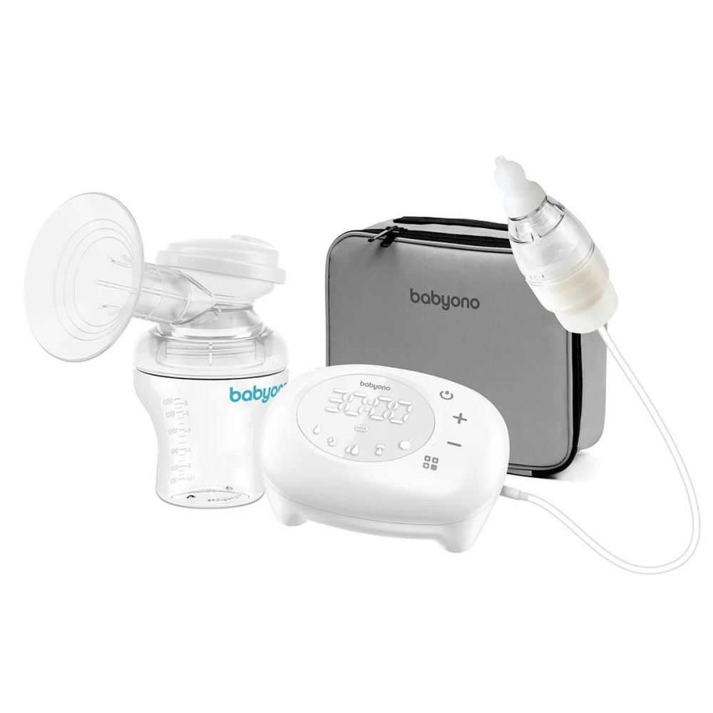 Электрический молокоотсос BabyOno Compact Plus с назальным аспиратором (971)