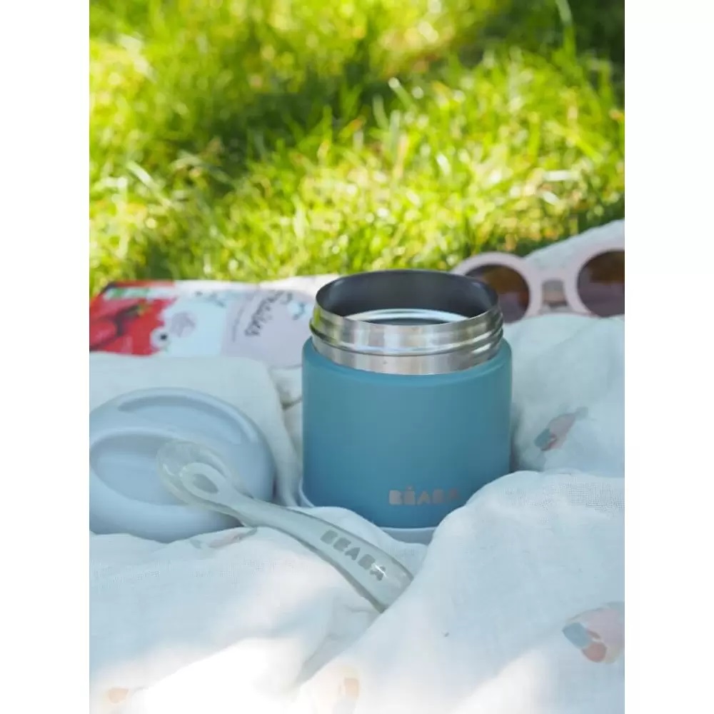 Термос для еды Beaba 300 мл зелено-серый (912907) 