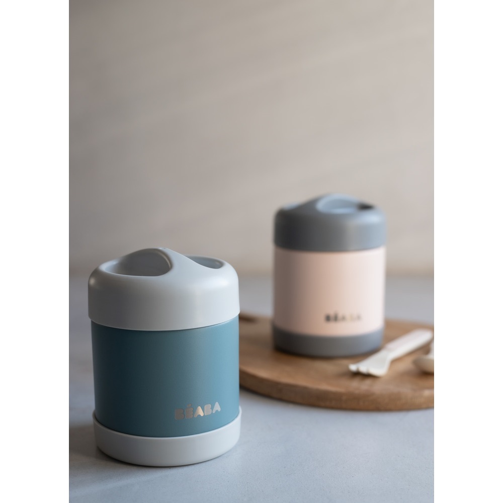 Термос для еды Beaba 300 мл зелено-серый (912907) 